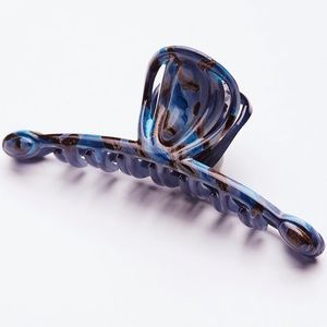 Free People Blue Fine Hair Claw Clip